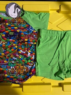Sugar Swan Candyland daywear short set NWT 4t